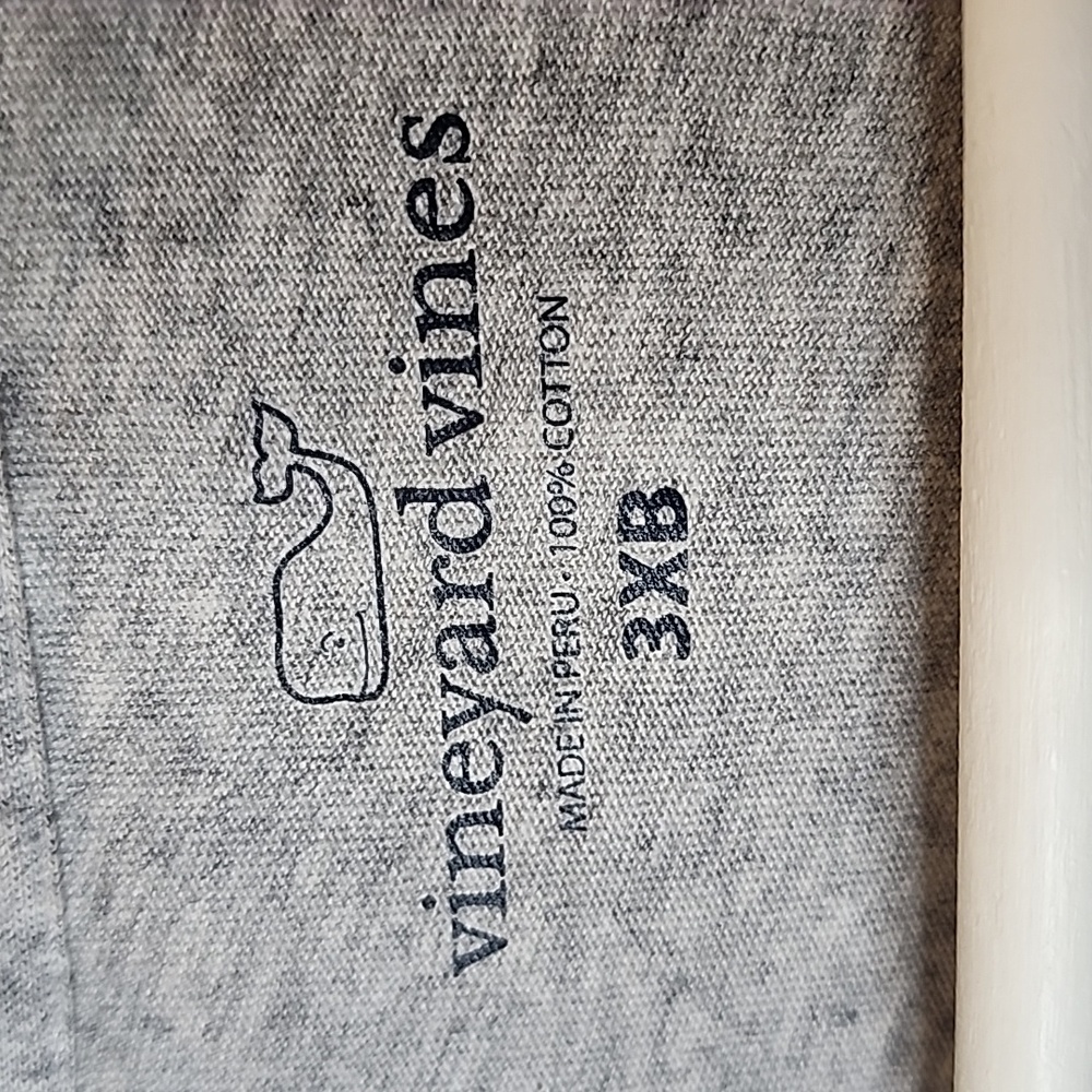 Vineyard Vines Classic Whale Logo Long Sleeve Gray T-Shirt Men's 3XB - Picture 5 of 6
